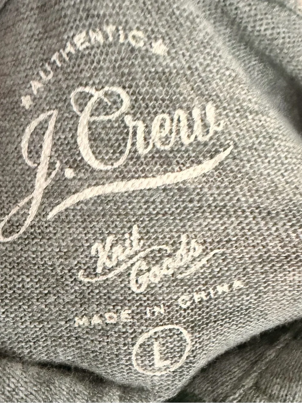 J.Crew Knit‎ Goods Floral Print Men’s L Short Sleeve Polo Shirt 100% Cotton